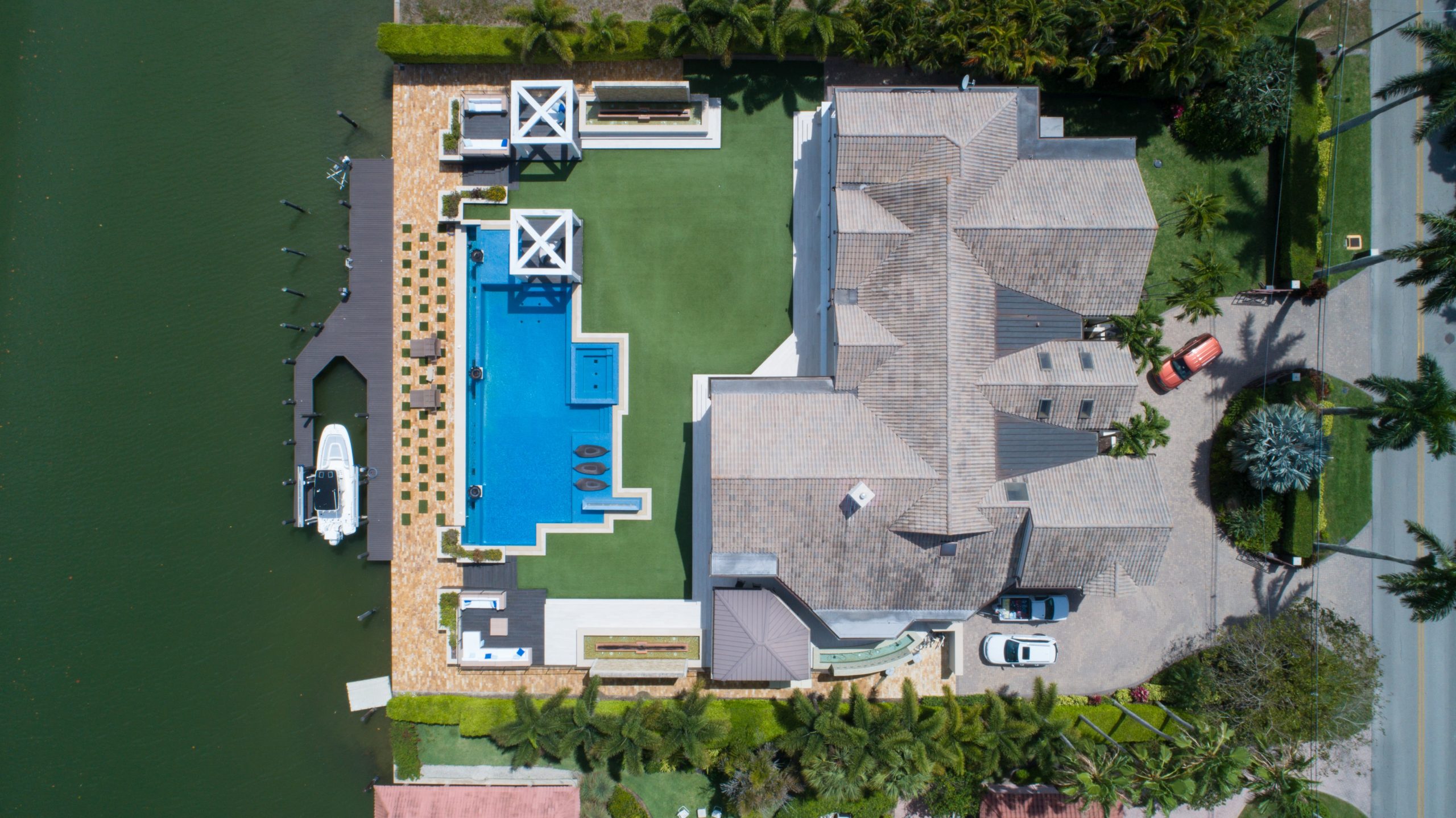 mortgage loan in florida | house on water overhead shot